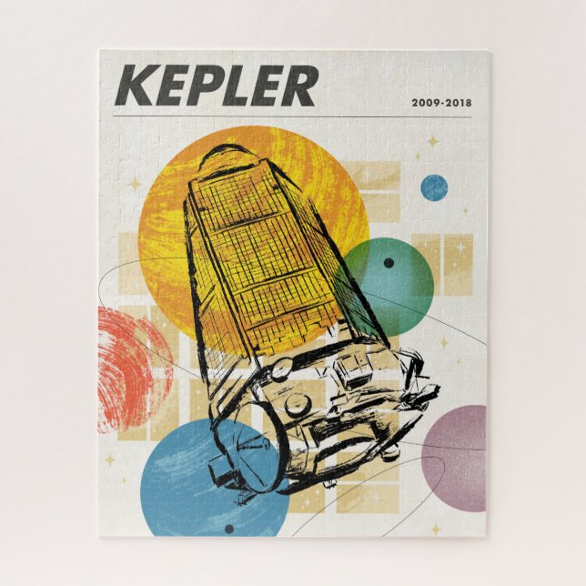 Quebra-cabeça Poster do telescópio espacial Kepler. (Vertical)
