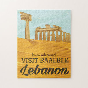 Quebra-cabeça Poster do Templo Baalbek Líbano