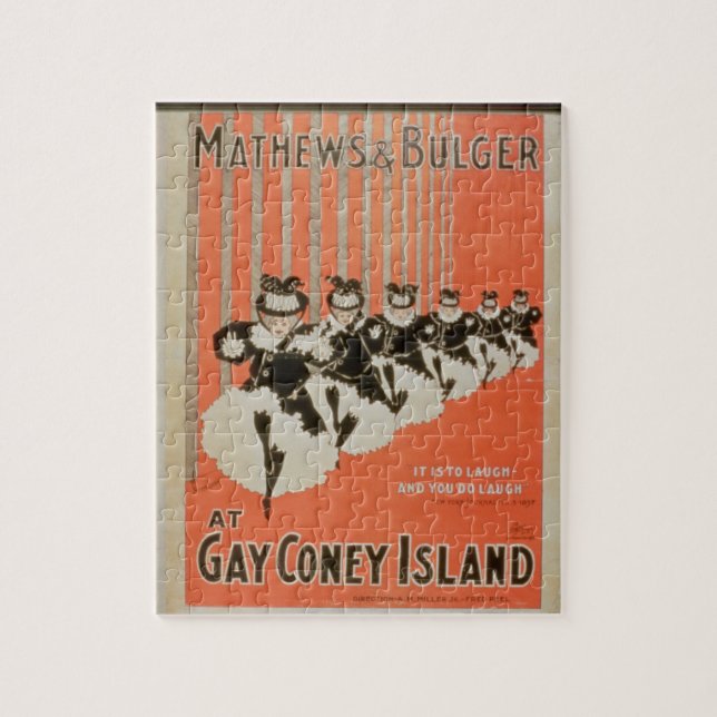 Quebra-cabeça Poster para "Mathews & Bulger" em Coney Island (Vertical)