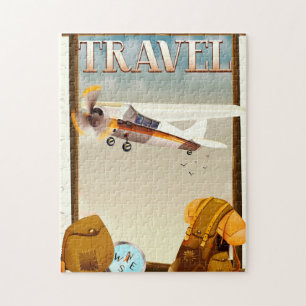 Quebra-cabeça poster viagens vintage