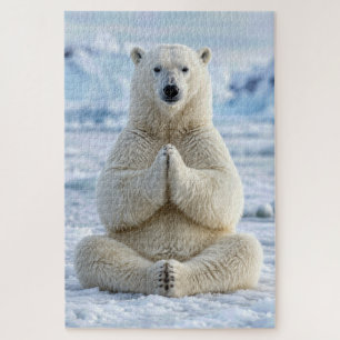Quebra-cabeça Postura de Yoga do Urso Polar