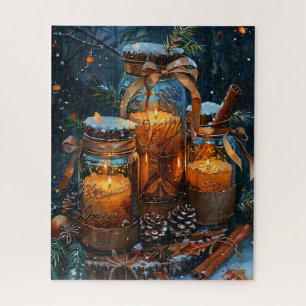 Quebra-cabeça Potes de Velas de Mason Enigma