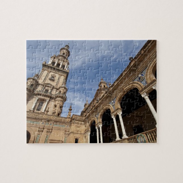 Quebra-cabeça Praça de Espanha, Sevilha, Andaluzia, Espanha (Horizontal)