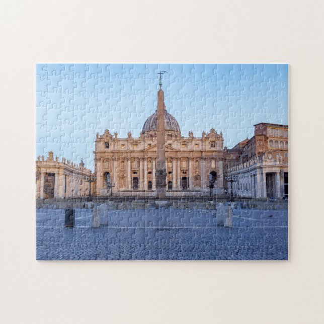 Quebra-cabeça Praça de São Pedro na Cidade do Vaticano - Roma, I (Horizontal)