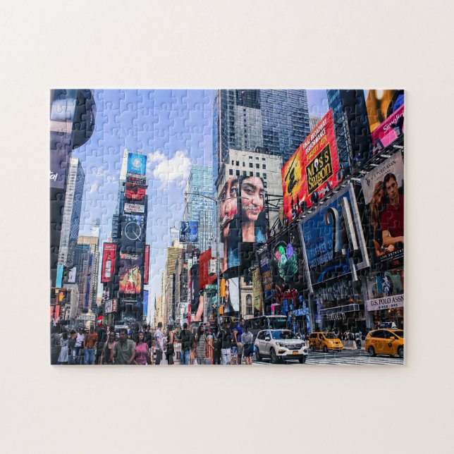 Quebra-cabeça Praça do Tempo Nova York. (Horizontal)