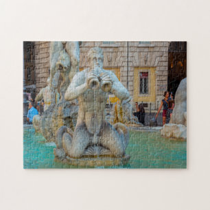 Quebra-cabeça Praça Navona Roma Itália .