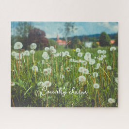 Quebra-cabeça Prado de verão com dandeliões