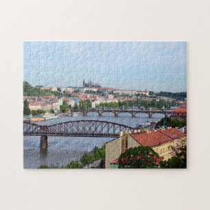 Quebra-cabeça Praga, Castle & River Bridges / República Checa
