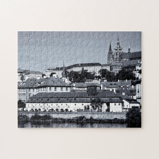 Quebra-cabeça Praga, Cidade Velha e Castelo de Praga/Tchecia (Horizontal)