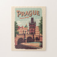 Praga República Checa Viagem Art Vintage