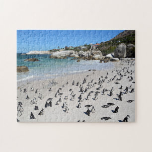 Quebra-cabeça Praia África do Sul dos pedregulhos dos pinguin