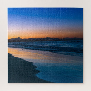 Quebra-cabeça Praia de Belongil logo após o pôr do sol, Byron Ba