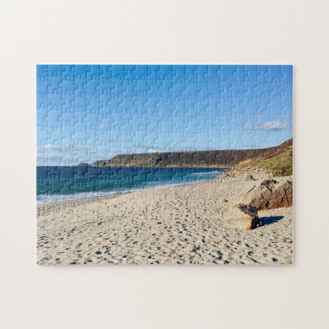 Quebra-cabeça Praia de Sennen Cornwall Inglaterra  (Horizontal)