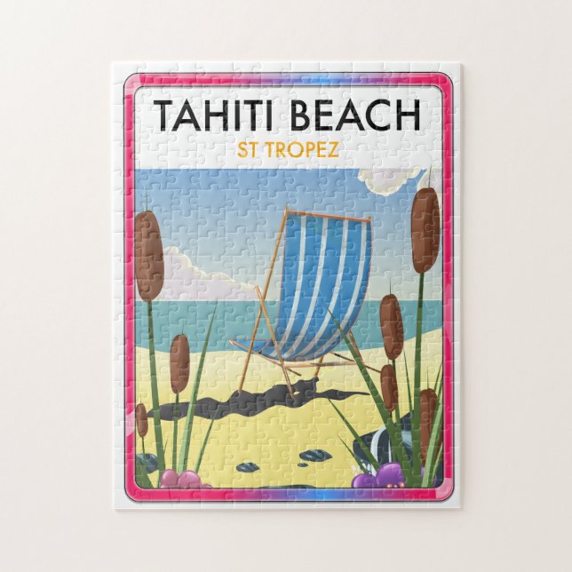 Quebra-cabeça Praia de Tahiti st tropez (Vertical)
