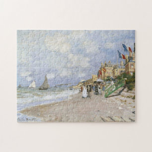 Quebra-cabeça Praia do Caminho de Ferro em Trouville Monet Fine