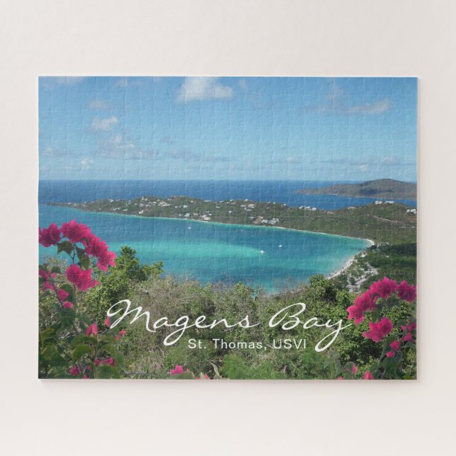 Quebra-cabeça Praia Tropical Magens Bay St. Thomas, USVI Foto (Horizontal)