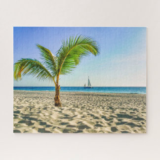 Quebra-cabeça Praias Tropicais | Maré, Palm Tree, Aruba
