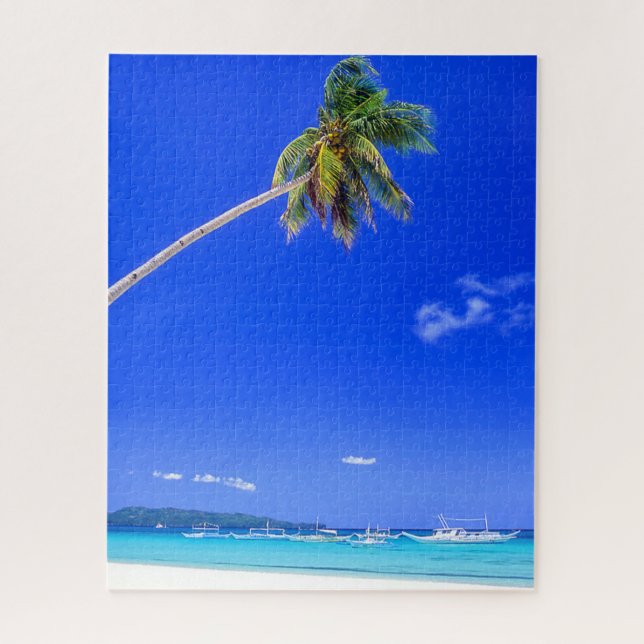Quebra-cabeça Praias Tropicais | White Beach, Phillipines (Vertical)