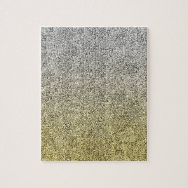 Quebra-cabeça Prata de Falln & inclinação Dourado do brilho (Vertical)