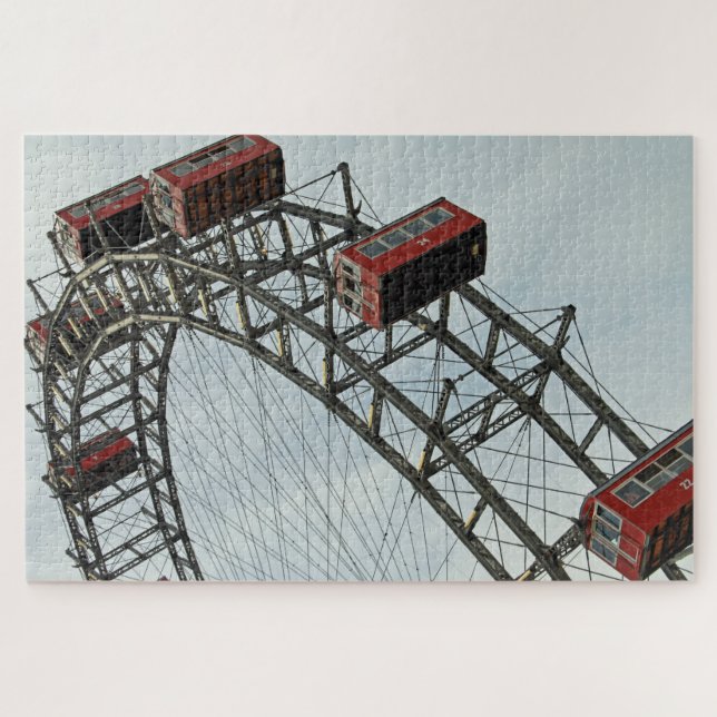 Quebra-cabeça Prater Ferris Wheel, Áustria 1014-pc (Horizontal)