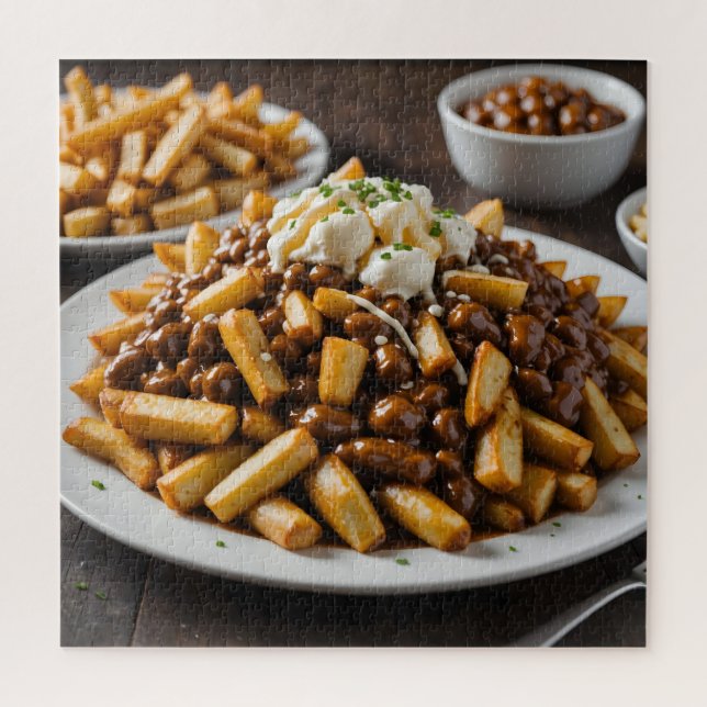 Quebra-cabeça Prato de Poutine (Vertical)