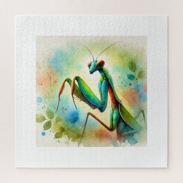 Quebra-cabeça Praying Mantis 031024AREF144 - Watercolor (Vertical)