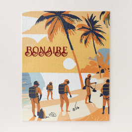 Quebra-cabeça preparação para mergulho em Bonaire