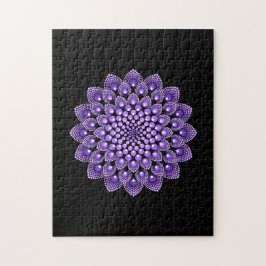Quebra-cabeça Presente Boêmico Indiano de Mandala Roxo