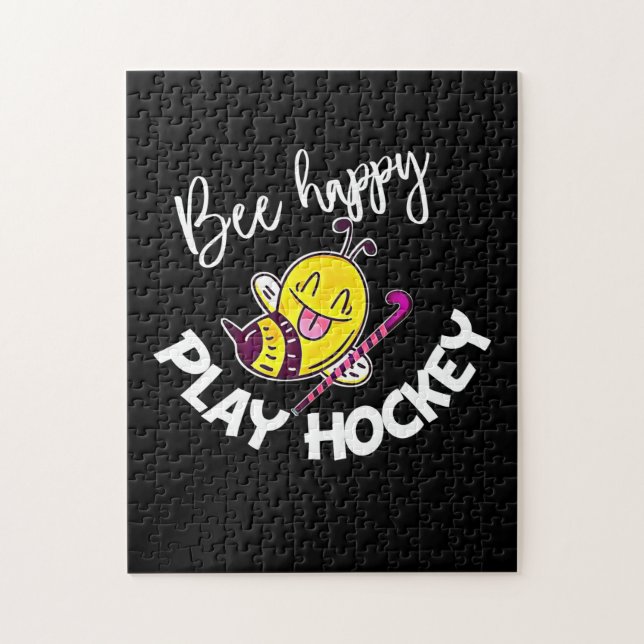 Quebra-cabeça Presente de apicultor | Bebe Happy Play Hockey (Vertical)