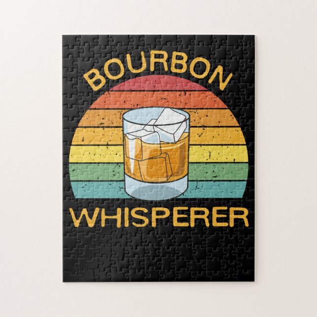 Quebra-cabeça Presente de Bebendo Bourbon Whisperer Whiskey Bour (Vertical)