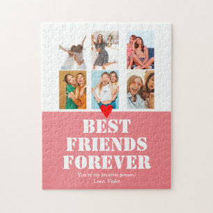 Quebra-cabeça Presente de Colagem de Fotos de Meninas Bestie BFF
