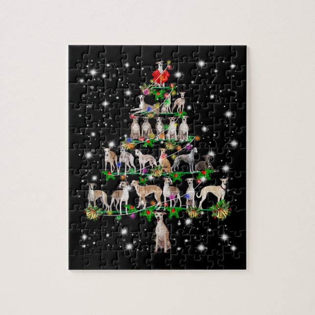 Quebra-cabeça presente de decoração da árvore de Natal engraçado (Vertical)