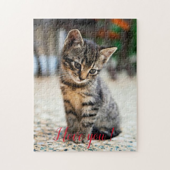 Quebra-cabeça Presente de Design de Gato Popular (Vertical)