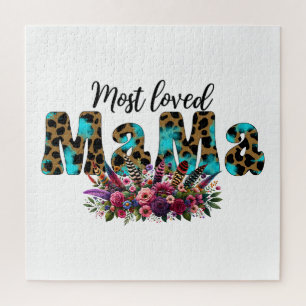 Quebra-cabeça Presente de dia de as mães Mama Mais Amada