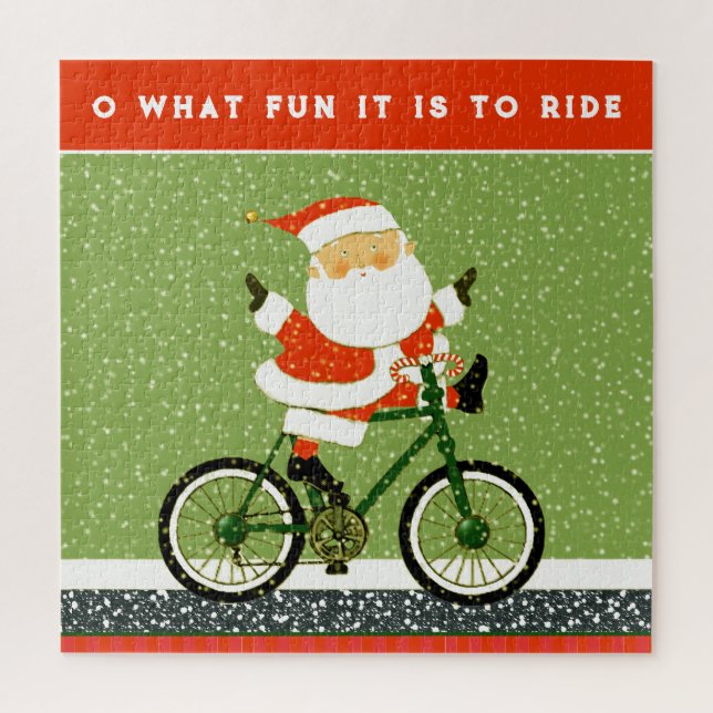 Quebra-cabeça Presente de Férias de Ciclismo (Vertical)