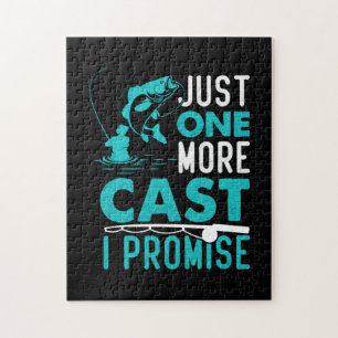 Quebra-cabeça Presente de Fisher Só Mais Um Peixe Que Prometo