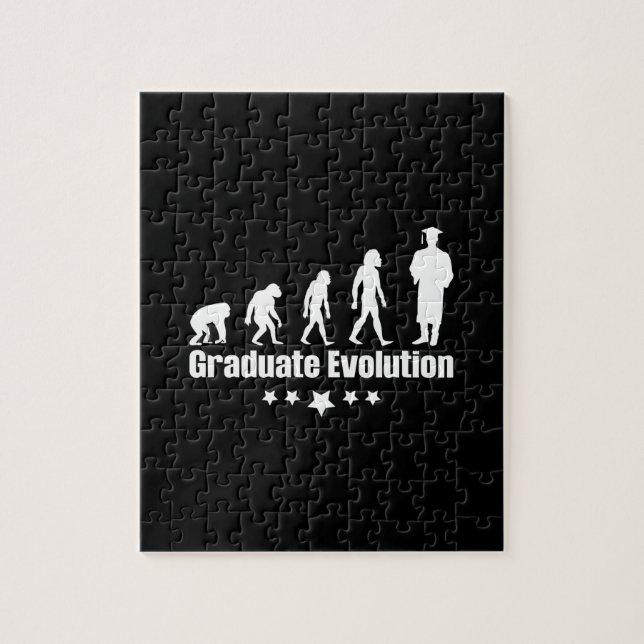 Quebra-cabeça Presente de Graduação | Evolução do Formando (Vertical)