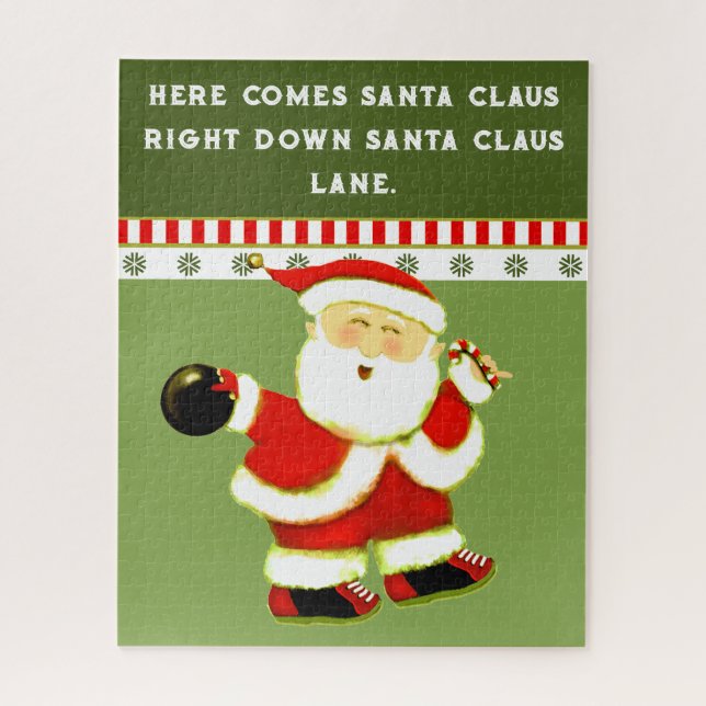 Quebra-cabeça Presente de Natal da boliche (Vertical)