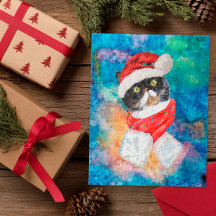 Presente de Natal de Férias com Aquarelas de Cat T
