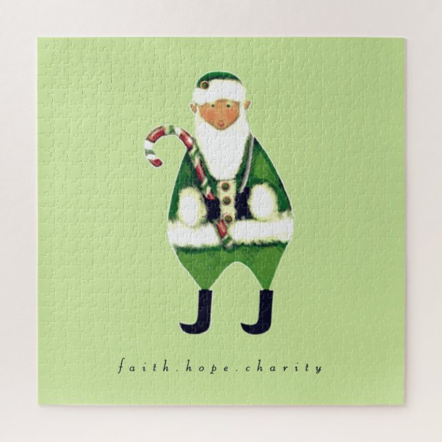 Quebra-cabeça Presente de Natal Irlandês (Vertical)