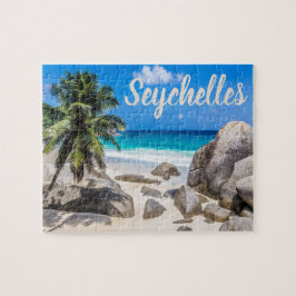 Quebra-cabeça Presente de praia Mahe Seychelles Carana