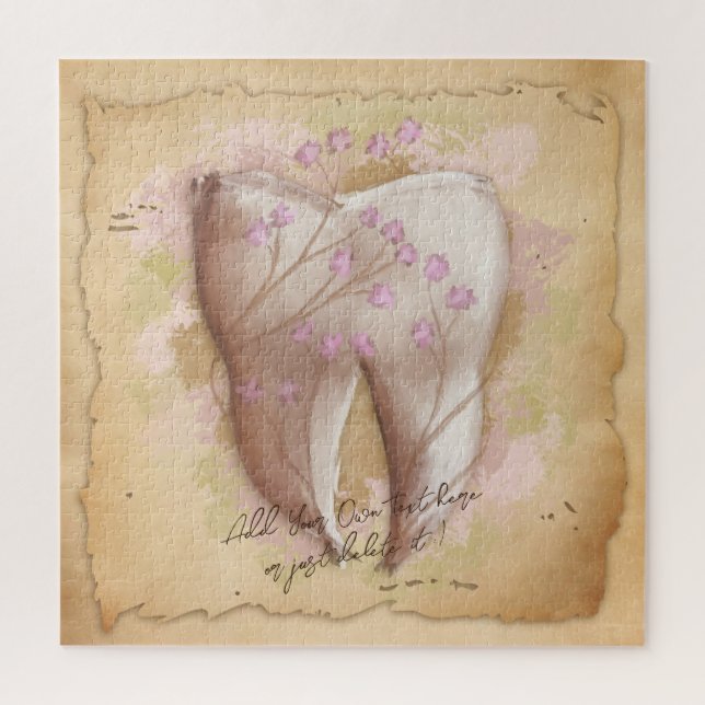 Quebra-cabeça Presente do Assistente Dental de Dentista de Vinta (Vertical)