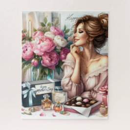 Quebra-cabeça Presente do Dia das Mães Elegant Lady  Puzzle de 5