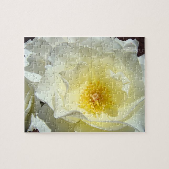 Quebra-cabeça Presente Flores Rosa Pastel Amarelo  (Horizontal)
