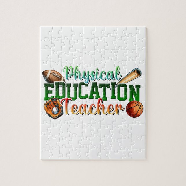 Quebra-cabeça Presente para Professor | Professor de Educação Fí (Vertical)
