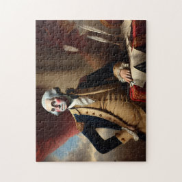 Quebra-cabeça Presente Patriótico História George Washington par