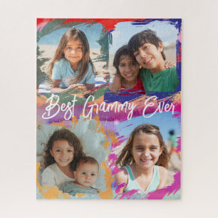 Quebra-cabeça Presente Personalizado para Avó com Fotos Divertid