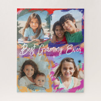 Quebra-cabeça Presente Personalizado para Avó com Fotos Divertid