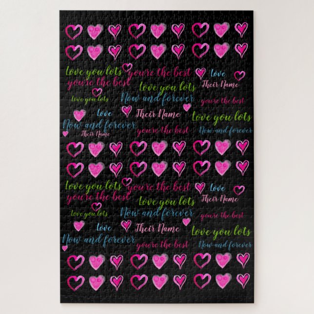 Quebra-cabeça Presente Secreto - Ocultar uma mensagem de amor no (Vertical)