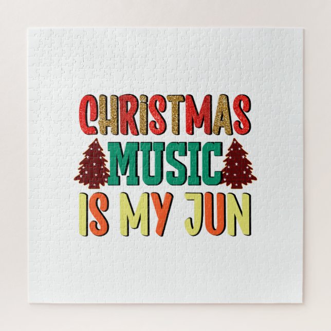 Quebra-cabeça Presente Xmas | Música De Natal É O Meu Jun (Vertical)